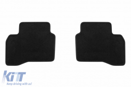 Three-layer textile floor mats suitable for Kia Niro after 2016, Niro Plug-in hybrid after 2017, set of 4 pieces, black-image-6242917