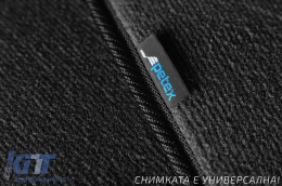 Three-layer textile floor mats suitable for Lexus CT after 2011, set of 4 pieces, black-image-6242186