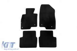 Three-layer textile floor mats suitable for Mazda 6 Combi after 2012, set of 4 pieces, black - ABFMM6022169