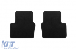 Three-layer textile floor mats suitable for MAZDA 2 AFTER 2015, set of 4 pieces, black-image-6241884