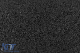 Three-layer textile floor mats suitable for MAZDA 2 AFTER 2015, set of 4 pieces, black-image-6241888