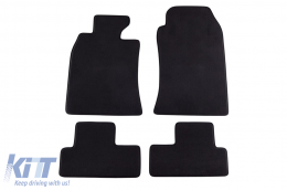 Three-layer textile floor mats suitable for Mini One, Cooper 2001-2006, set of 4 pieces, black