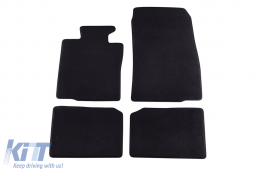 Three-layer textile floor mats suitable for Mini Countryman 2010-2014, Paceman 2013-2016, set of 4 pieces, black - ABFMM6022231