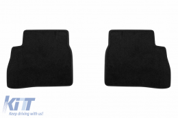 Three-layer textile floor mats suitable for Opel Combo 2012-2018, with 5 or 7 seats, set of 4 pieces, black-image-6242581