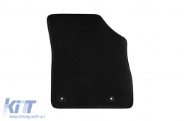 Three-layer textile floor mats suitable for Opel Astra K 2015-2021, set of 4 pieces, black-image-6242701