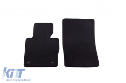 Three-layer textile floor mats suitable for Range Rover 2002-2012, set of 2 pieces, black - ABFMLR6022198