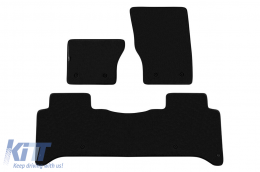 Three-layer textile floor mats suitable for Range Rover L405 after 2015, 3-piece, black - ABFMLR6022201