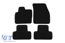 Three-layer textile floor mats suitable for Range Rover Evoque 2011-2019, set of 4 pieces, black