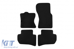 Three-layer textile floor mats suitable for Range Rover Velar after 2017, set of 4 pieces, black - ABFMLR6022238