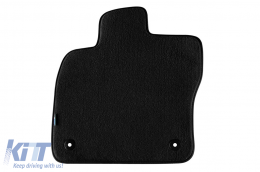 Three-layer textile floor mats suitable for Seat Ateca after 2016, set of 4 pieces, black-image-6242241