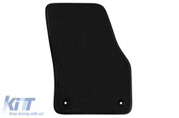 Three-layer textile floor mats suitable for Seat Ateca after 2016, set of 4 pieces, black-image-6242242