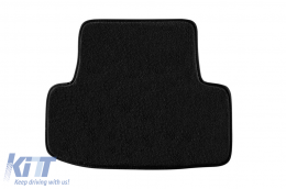 Three-layer textile floor mats suitable for Seat Ateca after 2016, set of 4 pieces, black-image-6242243