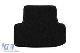 Three-layer textile floor mats suitable for Seat Ateca after 2016, set of 4 pieces, black-image-6242244