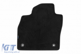 Three-layer textile floor mats suitable for Seat Arona, Ibiza after 2017, set of 4 pieces, black-image-6242249