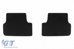Three-layer textile floor mats suitable for Seat Arona, Ibiza after 2017, set of 4 pieces, black-image-6242251