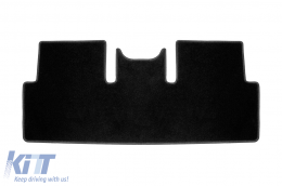 Three-layer textile floor mats suitable for Tesla Model 3 after 2018, 3-piece, black-image-6242788