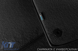 Three-layer textile floor mats suitable for Tesla Model 3 after 2018, 3-piece, black-image-6242789