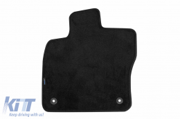 Three-layer textile floor mats suitable for VW T-Roc after 2017, set of 4 pieces, black-image-6241659