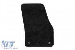 Three-layer textile floor mats suitable for VW T-Roc after 2017, set of 4 pieces, black-image-6241660