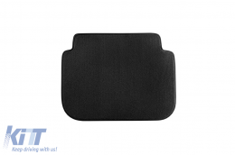 Three-layer textile floor mats suitable for VW Caddy 2004-2015, 5 seats with one sliding door, set of 4 pieces, black-image-6242512