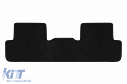 Three-layer textile floor mats suitable for Citroen DS7 Crossback after 2018, made of Petex Style material, set of 3, black-image-6241504