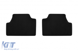 Three-layer textile floor mats suitable for Hyundai Kona Electric 2018-2023, set of 4 pieces, black-image-6241519