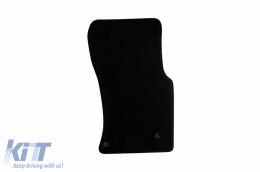 Three-layer textile floor mats suitable for Jaguar XE after 2015, set of 4 pieces, black-image-6241556