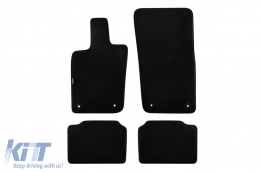 Three-layer textile floor mats suitable for Porsche Panamera, Panamera Sport Turismo after 2016, set of 4 pieces, black - ABFMP6022209
