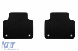 Three-layer textile floor mats suitable for Porsche Cayenne after 2017, set of 4 pieces, black-image-6241595