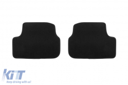 Three-layer textile floor mats suitable for Volkswagen E-Golf after 2014, set of 4 pieces, black-image-6241632