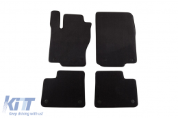 Three-layer textile floor mats suitable for Mercedes ML W166 2011-2015, GL X166 2012-2015, GLE W166, C292 coupe 2015-2019, GLS X166 2015-2019, set of 4 pieces, black - ABFMM6022251