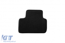 Three-layer textile floor mats suitable for Mitsubishi ASX 2010-2022, set of 4 pieces, black-image-6241813