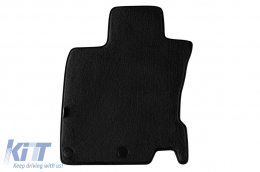 Three-layer textile floor mats suitable for Nissan Qashqai after 2014, set of 4 pieces, black-image-6241859
