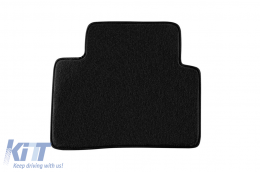 Three-layer textile floor mats suitable for Nissan Qashqai after 2014, set of 4 pieces, black-image-6241861