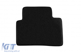 Three-layer textile floor mats suitable for Nissan Qashqai after 2014, set of 4 pieces, black-image-6241862