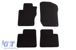 Three-layer textile floor mats suitable for MERCEDES ML W164 2005-2011, GL X164 2006-2012, set of 4 pieces, black - ABFMM6022338