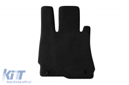 Three-layer textile floor mats suitable for Mercedes S-Class W221 2005-2013 long wheelbase, set of 4 pieces, black-image-6242101