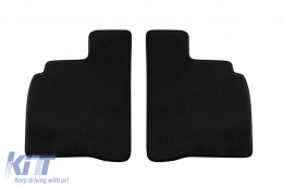 Three-layer textile floor mats suitable for Mercedes S-Class W221 2005-2013 long wheelbase, set of 4 pieces, black-image-6242103