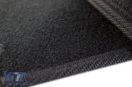 Three-layer textile floor mats suitable for Mercedes S-Class W221 2005-2013 long wheelbase, set of 4 pieces, black-image-6242105