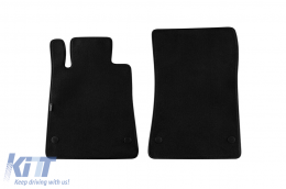 Three-layer textile floor mats suitable for Mercedes SLK R172 2011-2016, SLC after 2016, set of 2 pieces, black - ABFMM6022402