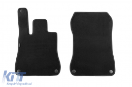 Three-layer textile floor mats suitable for Mercedes SL R231 after 2012, set of 2 pieces, black - ABFMM6022404