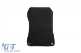 Three-layer textile floor mats suitable for Mercedes SL R231 after 2012, set of 2 pieces, black-image-6242368