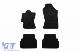 Three-layer textile floor mats suitable for Subaru XV, Impreza after 2017, set of 4 pieces, black - ABFMS6022422
