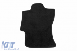 Three-layer textile floor mats suitable for Subaru XV, Impreza after 2017, set of 4 pieces, black-image-6242454