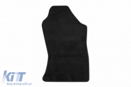 Three-layer textile floor mats suitable for Subaru XV, Impreza after 2017, set of 4 pieces, black-image-6242455
