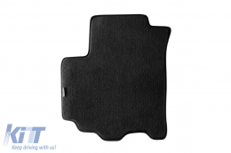 Three-layer textile floor mats suitable for Suzuki Vitara after 2015, set of 4 pieces, black-image-6242461