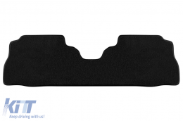 Three-layer textile floor mats suitable for Toyota Prius Plus after 2012, 7 seats, from 3 parts, black-image-6242471