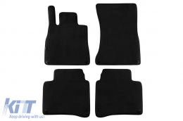 Three-layer textile floor mats suitable for Mercedes S-Class W222 2013-2020 long wheelbase, set of 4 pieces, black - ABFMM6022451