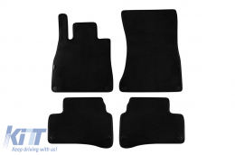 Three-layer textile floor mats suitable for Mercedes S-Class W222 2013-2020 short base, set of 4 pieces, black - ABFMM6022452