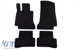 Three-layer textile floor mats suitable for Mercedes C-Class W205 sedan, S205 estate 2013-2020, set of 4 pieces, black - ABFMM6022453